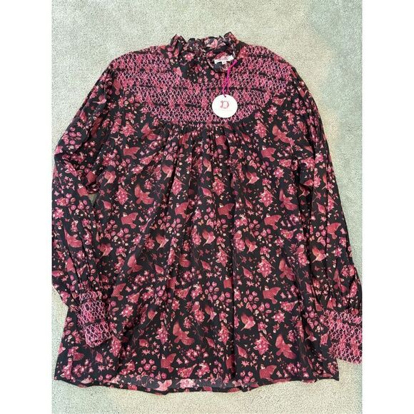 NWT Victoria Dunn smocked blouse 3x , $128 E14 - Picture 1 of 7